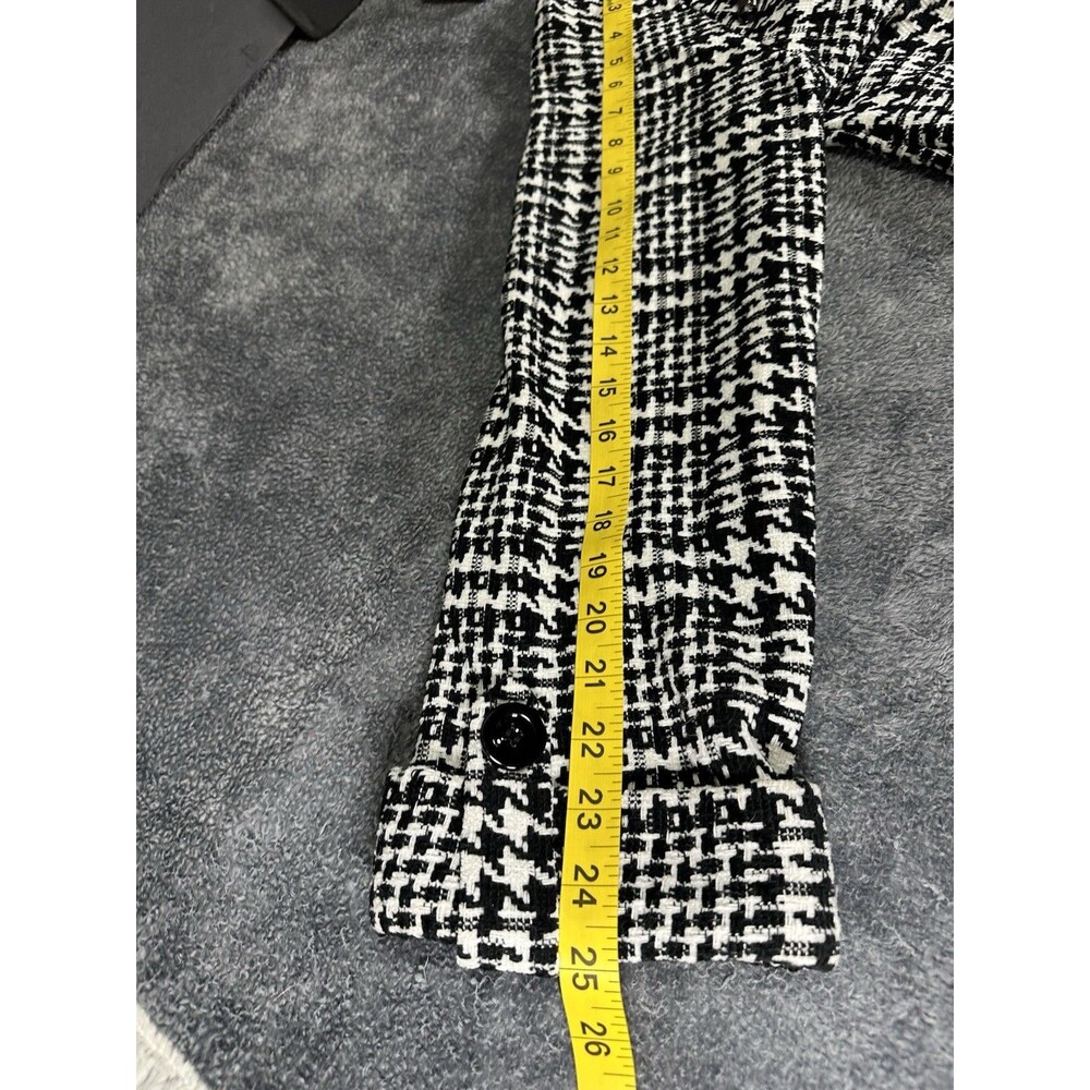 For Cynthia Houndstooth Fringe Jacket Size S - Picture 11 of 16